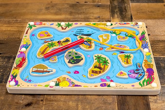 Bendon TS Shure Mermaids Sea Life Magic Wand Magnetic Maze with 3 Magnets and Magnetic Magic Wand Pre-School Learning 50461