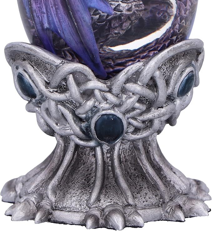 Nemesis Now Elemental Dragonlings, Glass Egg Figurine, Cast in The Finest Resin, Expertly Hand-Painted - Air
