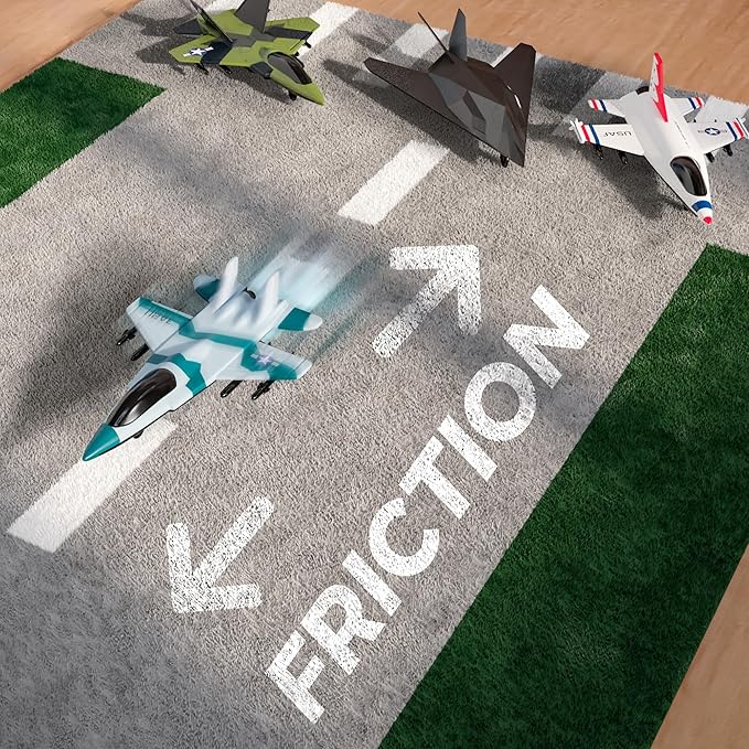 United Sates Air Force 4-Pack Toy Jet Squadron Die Cast Airplanes, Pull Back Military Fighter Jets, Diecast Air Plane Models