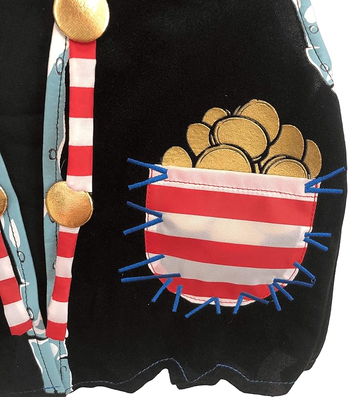 Liontouch - Pirate Vest - Captain Red Stripe | Age 3-8 Years - One Size Fits All | Pretend Play For Toddler Boys with Skull Motive | Dress Up, Fancy Dresses & Costumes For Kids Sailing the Caribbeans