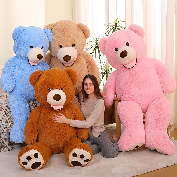 MorisMos Giant Teddy Bear Plush 5 Feet, Large Big Teddy Bears Stuffed Animals for Girlfriend Boyfriend, 5 Foot Huge Bear Gifts Baby Shower, Birthday