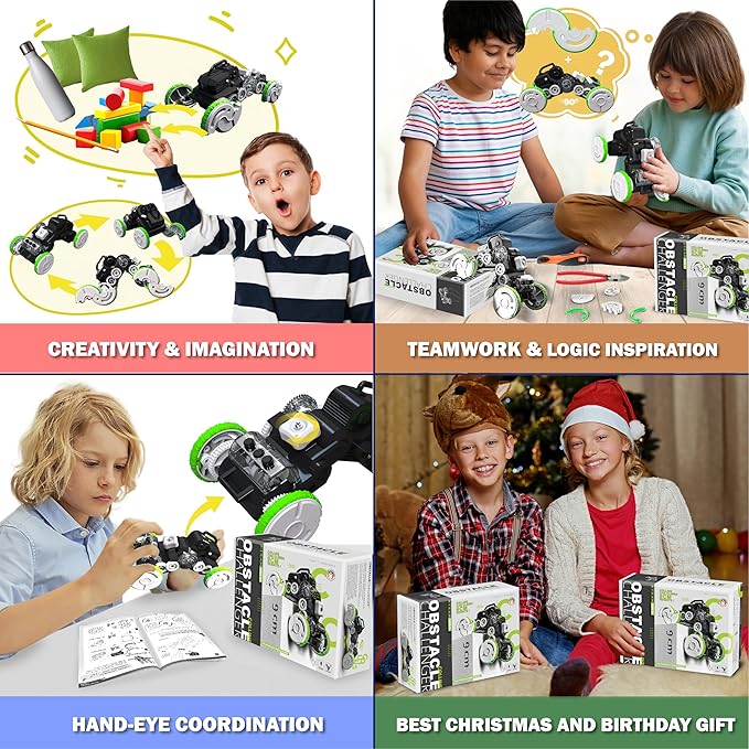 Obstacle Challenger Collins, STEM Educational Robotic Assembly Toy