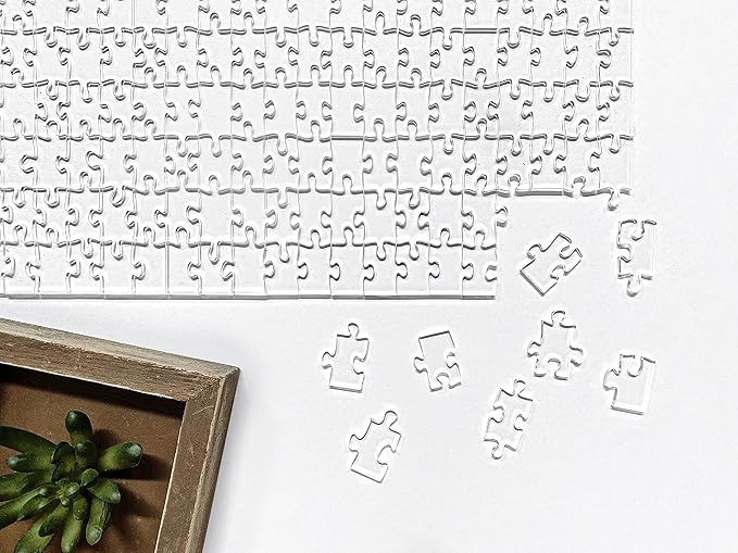 The Clearly Impossible Puzzle 500 Pieces Hard Puzzle for Adults (Acrylic, Jigsaw, 18.75x11 inches, 1 Pound, Made in USA)