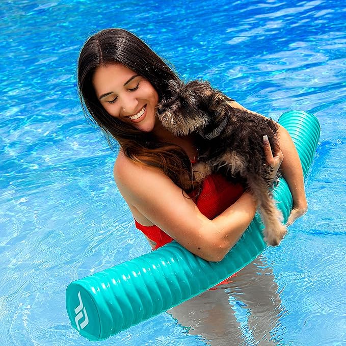 IMMERSA Jumbo Swimming Pool Noodles, Premium Soft Water-Based Vinyl Coating and UV Resistant Foam Noodles for Swimming and Floating, Lake Floats, Pool Floats for Adults and Kids.