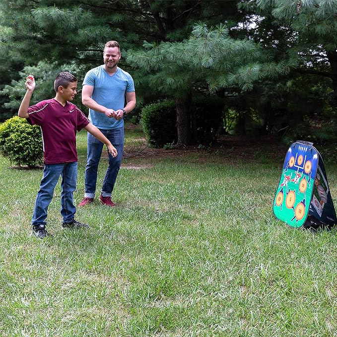GUD Dart Board, Football & Baseball Games, Kids Birthday Party Dartboard, 12 Safe Darts, Boys & Girls Sports Party Supplies. Indoor Outdoor Party Age 7 8 9 10 11