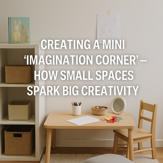 🎨 Creating a Mini “Imagination Corner” — How Small Spaces Spark Big Creativity