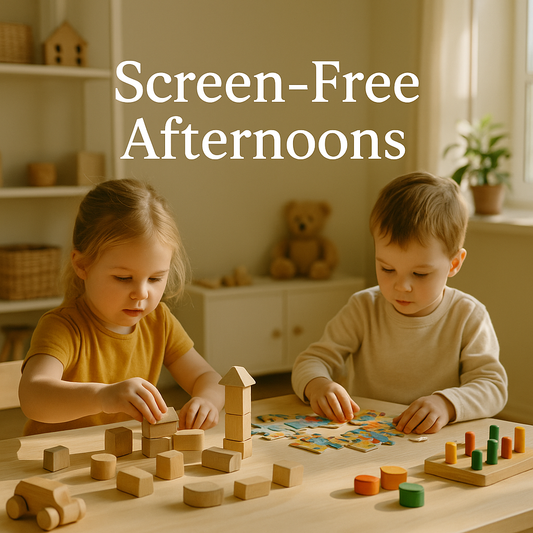 🧸 Screen-Free Afternoons: How Analog Play Shapes Early Learning