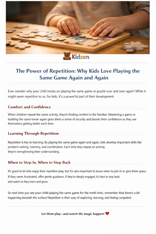 The Power of Repetition: Why Kids Love Playing the Same Game Again and Again