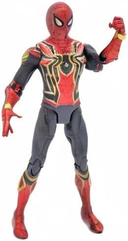 Premium SpiderMan Action Figure with LED in Iron Spider Costume