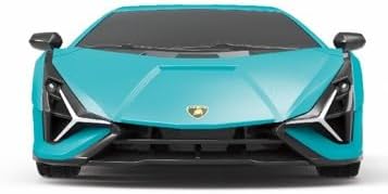 1:24 Scale Officially Licensed RC Lamborghini Sián FKP 37, Blue Lambo Sport Racing Hobby Toy Car Model Vehicle for Boys Girls and Adults Gift