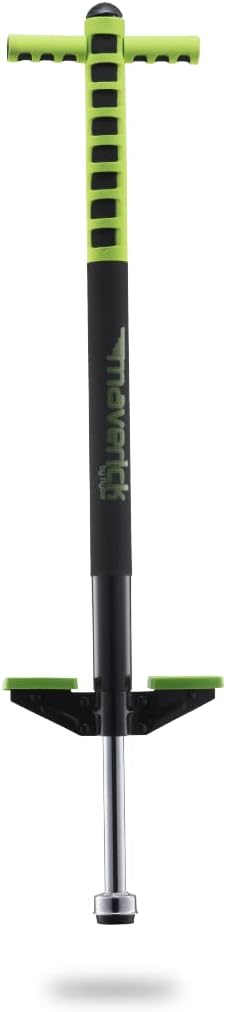 Flybar Maverick Pogo Stick for Kids Ages 5+, 40 to 80 Pounds, Perfect for Beginners, Easy Grip Handles, Anti-Slip Pegs, Outdoor Toys for Boys and Girls