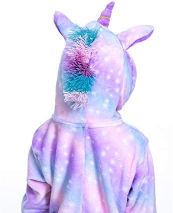 Kids Unicorn Onesie Pajamas One-Piece Cosplay Costume Animal Sleepwear Girls And Boys