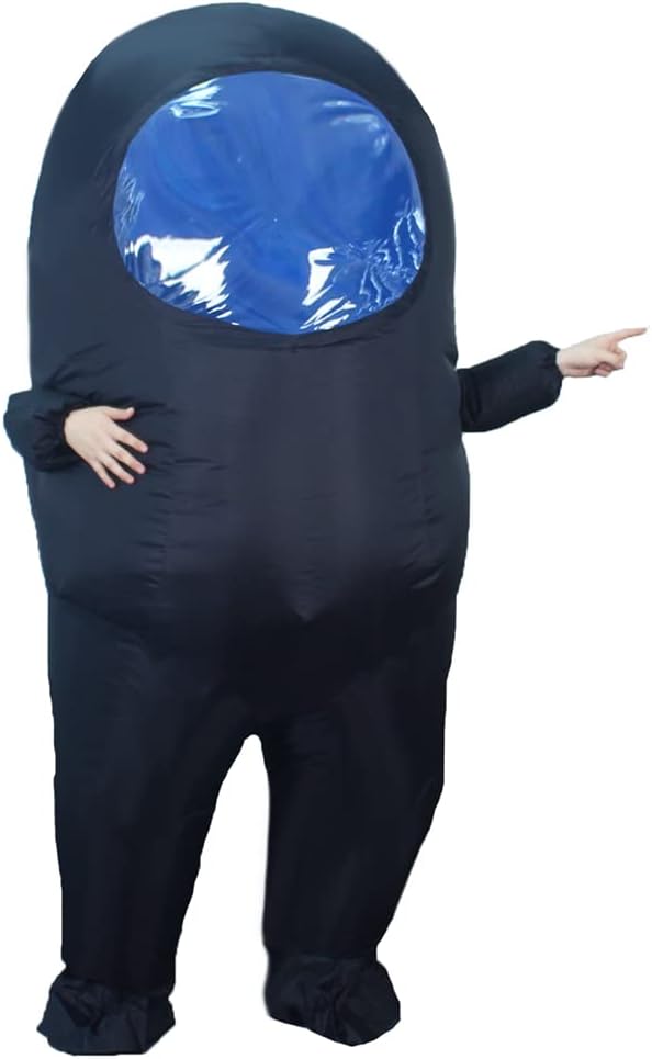 Impostor Inflatable Costume for Adult Funny Halloween Spacesuit Costume Astronaut Figures for Adult Game Fans