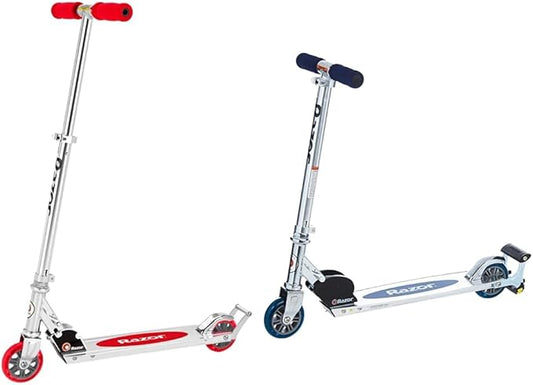 Razor AW Kick Scooter for Kids - Wheelie Bar, Lightweight, Foldable, Aluminum Frame, and Adjustable Handlebars