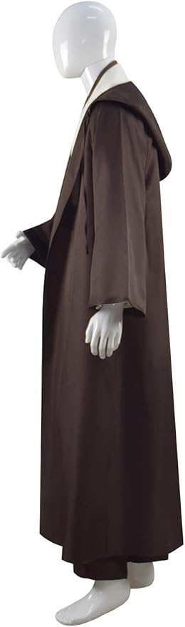 Adult Tunic Costume for Jedi Outfit Skywalker Halloween Cosplay Costume Hooded Robe Cloak Full Set Uniform