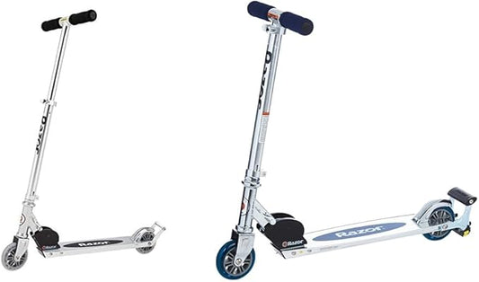 Razor AW Kick Scooter for Kids - Wheelie Bar, Lightweight, Foldable, Aluminum Frame, and Adjustable Handlebars