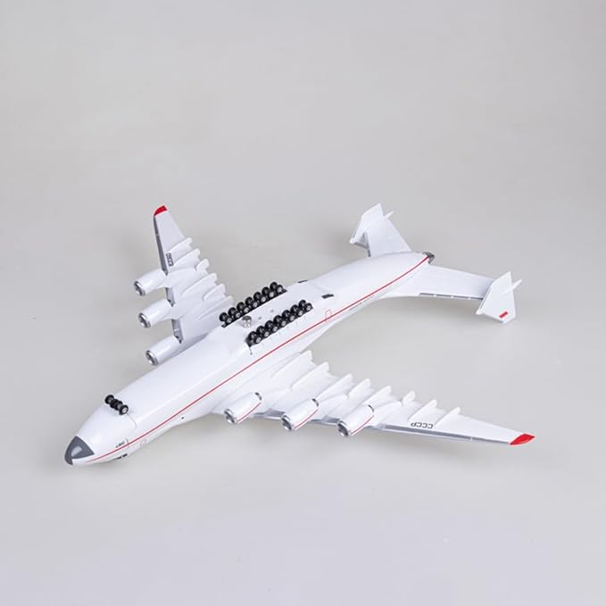 Large Model Airplane, 1/200 Ukraine Antonov 225 Model Airplane, Resin Aircraft Model Transport Airplane Model for Aircraft Enthusiasts Collection and Home Office Desk Decor (An-225+Spacecraft)