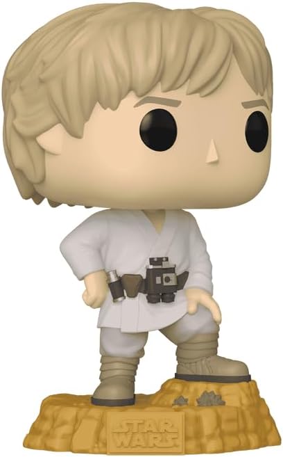Mark Hamill Luke Skywalker #764 Binary Sunset Facsimile Signed Reprint Laser Autographed Funko POP! Movies Star Wars Figurine with Protector Case