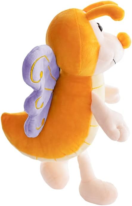 13 Inch Cuddly Purple Butterfly Stuffed Animals Super Soft Butterflies With Purple Wings Plush toys Stuffed Butter Fly Plushies Animal With Purple Wings Insect Plush Doll Animal Toy for Kids & Lovers