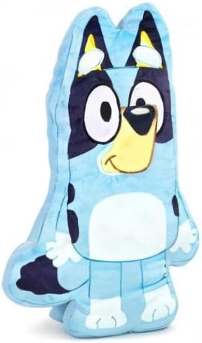 Bluey Shaped Decorative Pillow - Kids Super Soft Throw Plush Pillow - Measures 17 Inches (Official Bluey Product)