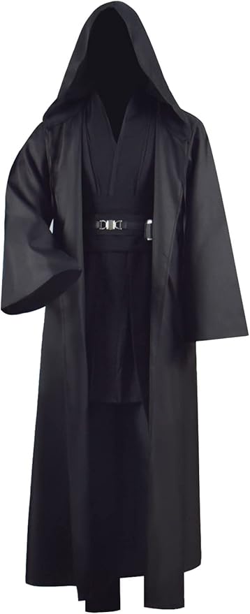Adult Tunic Costume for Jedi Outfit Skywalker Halloween Cosplay Costume Hooded Robe Cloak Full Set Uniform