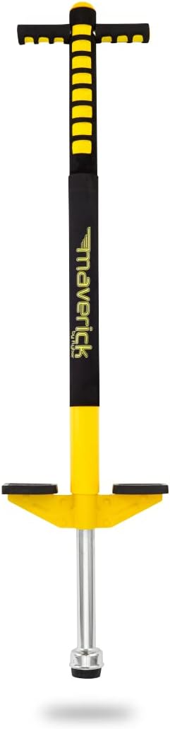 Flybar Maverick Pogo Stick for Kids Ages 5+, 40 to 80 Pounds, Perfect for Beginners, Easy Grip Handles, Anti-Slip Pegs, Outdoor Toys for Boys and Girls