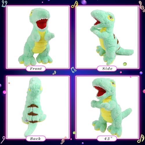 Glow Guards Light up T-Rex Dinosaur Stuffed Animal,Soft Dinosaur Plush Toy with LED Night Lights Glow in The Dark,Birthday Children's Day Gifts for Toddler Kids,14''