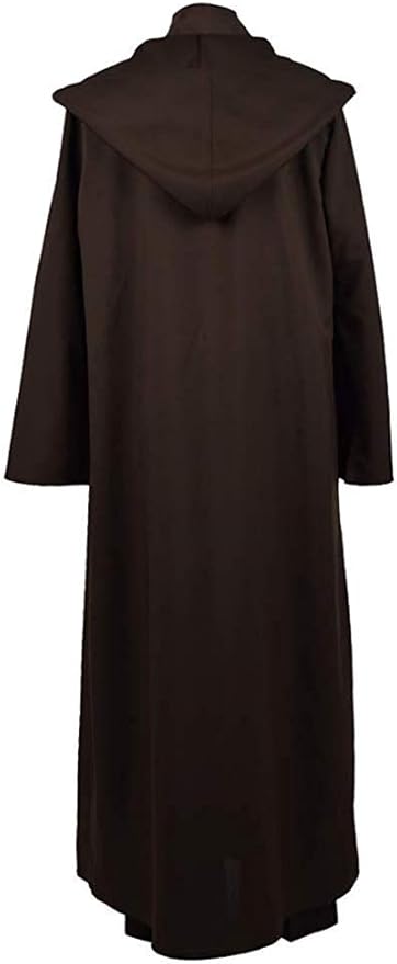 Rongxu Mens Tunic Robe Cosplay Costume Adult Tunic Hooded Robe Outfit Full Set Halloween Costume US Size