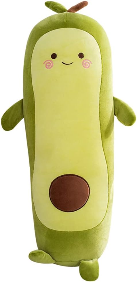 MMTTAO Long Avocado Stuffed Animal 22 Inch Plushies Squishy Snuggle Plush Toys Soft Kawaii Food Shaped Plushie Fruit Series Hugging Pillow Cushion Gift for Kids Boys Girls Home Bedroom Decor, 22Inches