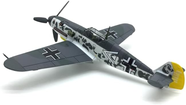 Diecast Airplanes 1/72 Scale Model Aircraft BF109 Simulation Fighter Jet Plane Model Attack Plane Military Airplane Models for Adults