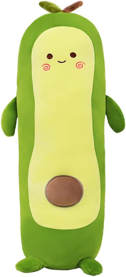 MMTTAO Long Avocado Stuffed Animal 22 Inch Plushies Squishy Snuggle Plush Toys Soft Kawaii Food Shaped Plushie Fruit Series Hugging Pillow Cushion Gift for Kids Boys Girls Home Bedroom Decor, 22Inches