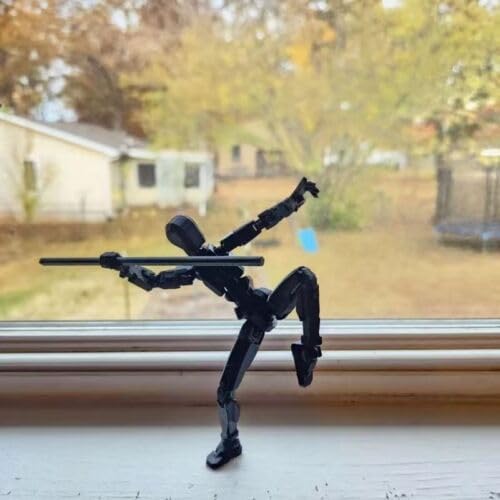 2025 New Assembly Completed-Titan 13 Action Figure,Dummy Robot 13 Action Figures Set,3D Printed Multi-Jointed Action Figures,Nova 13 Action Figure for Collectors Desktop Decorations(Black)