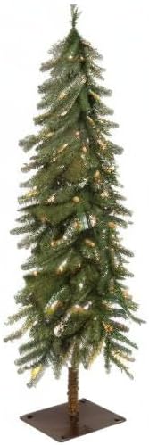 Puleo International Pre-Lit 6' Alpine Artificial Christmas Tree with 200 Lights, Green