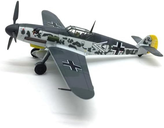 Diecast Airplanes 1/72 Scale Model Aircraft BF109 Simulation Fighter Jet Plane Model Attack Plane Military Airplane Models for Adults