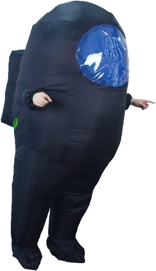 Impostor Inflatable Costume for Adult Funny Halloween Spacesuit Costume Astronaut Figures for Adult Game Fans