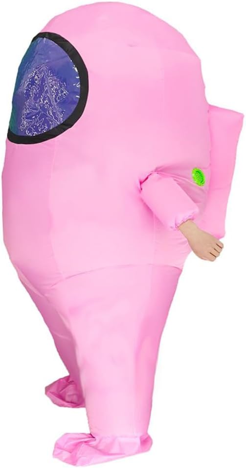 Impostor Inflatable Costume for Adult Funny Halloween Spacesuit Costume Astronaut Figures for Adult Game Fans