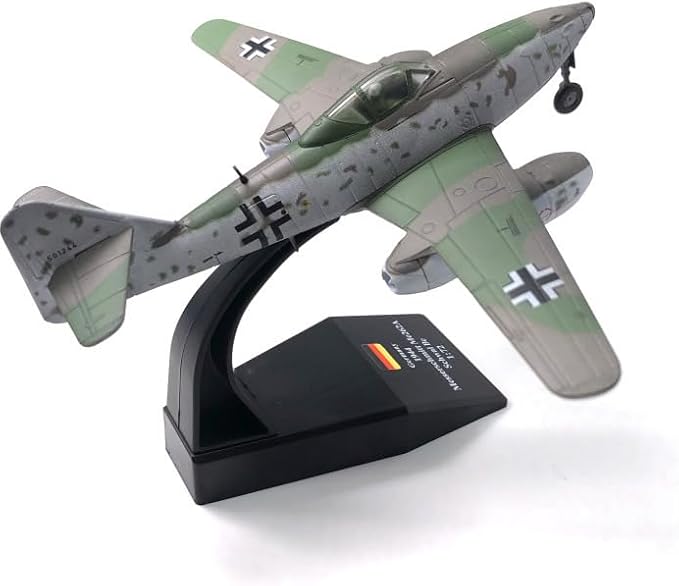 1/72 Scale Me-262a Schwalbe Corsair Fighter Model Pre-Build World War II Stormbird Vintage Warplane Diecast Aircraft Military Display for Display Collection or Gift