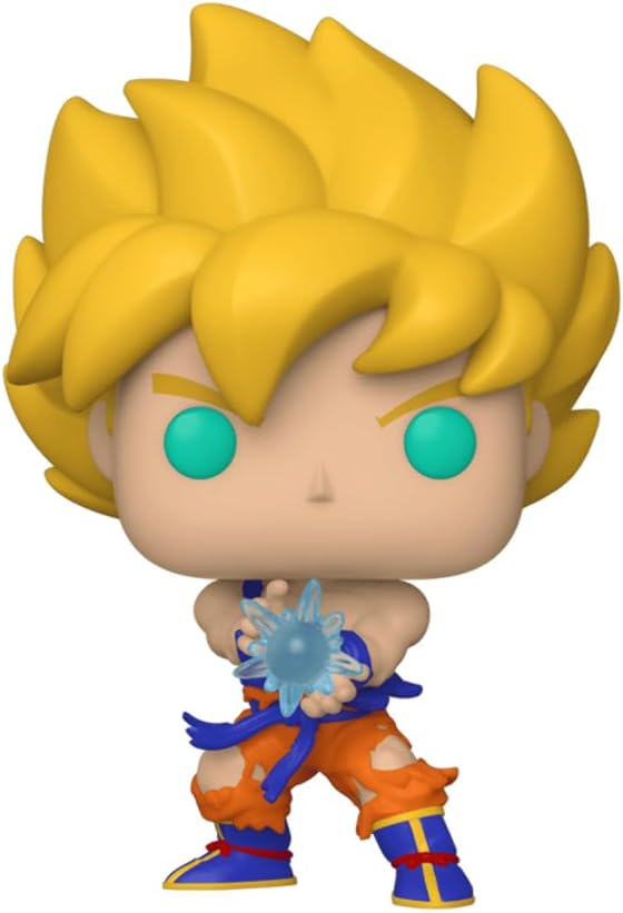 Sean Schemmel Super Saiyan Goku with Kamehameha #948 Voice Actor Facsimile Signed Reprint Laser Autographed Funko POP! Anime Animation Dragon Ball Z Figurine with Protector Case
