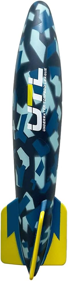 Official (UTL) Torpedo Glider Diving Toy Rocket Summer Camouflage Design 10"