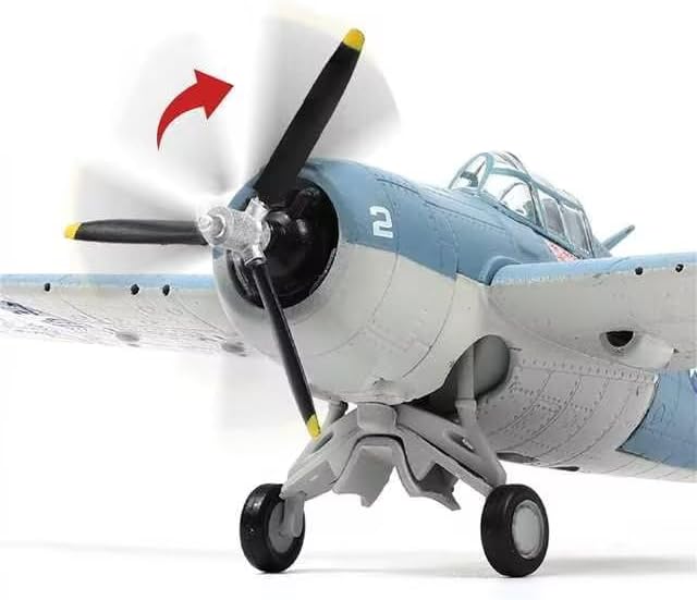 1/72 F4F Wild Cat USA Fighter Model World War II Vintage Warplane Metal Diecast Aircraft Military Display Airplane for Display Collection or Gift