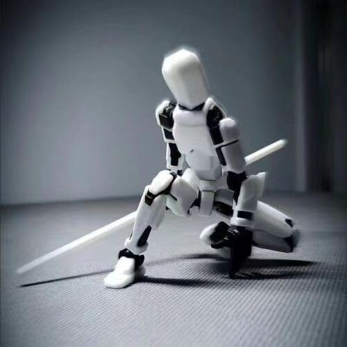 2025 New Assembly Completed-Titan 13 Action Figure,Dummy Robot 13 Action Figures Set,3D Printed Multi-Jointed Action Figures,Nova 13 Action Figure for Collectors Desktop Decorations (White)