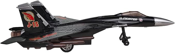 HSOMiD Army Air Force Fighter Jet Toy Military Airplane - Fun Lights and Sounds, Bump and Go Action Pretend Play Kids Aircraft Bomber Plane