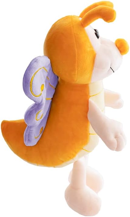 13 Inch Cuddly Purple Butterfly Stuffed Animals Super Soft Butterflies With Purple Wings Plush toys Stuffed Butter Fly Plushies Animal With Purple Wings Insect Plush Doll Animal Toy for Kids & Lovers