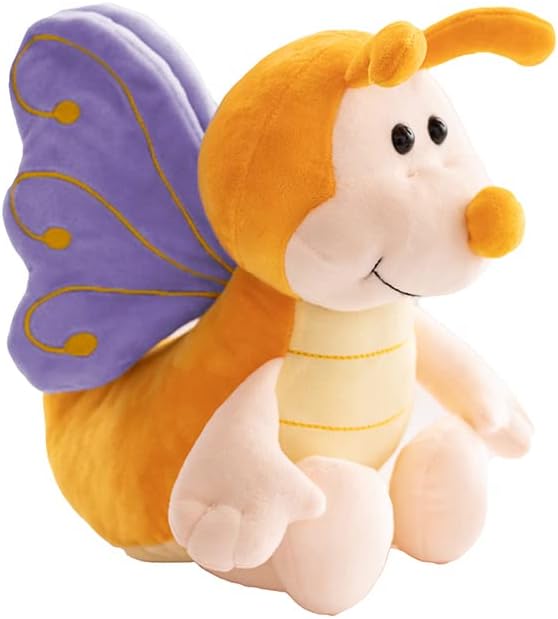 13 Inch Cuddly Purple Butterfly Stuffed Animals Super Soft Butterflies With Purple Wings Plush toys Stuffed Butter Fly Plushies Animal With Purple Wings Insect Plush Doll Animal Toy for Kids & Lovers