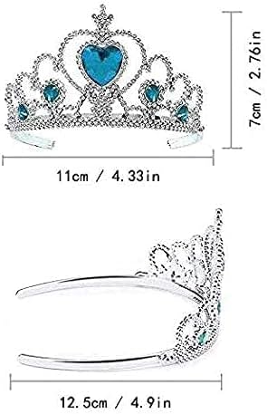 S & E TEACHER'S EDITION 8 Pcs Tiaras Crown Set, Princess Dress Up Costume Birthday Party Favor Headwear, Hair Decoration, Accessories Kid Birthday for Boys & Girls.