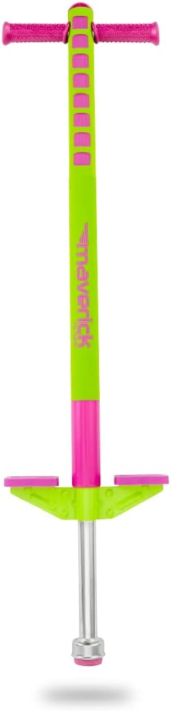 Flybar Maverick Pogo Stick for Kids Ages 5+, 40 to 80 Pounds, Perfect for Beginners, Easy Grip Handles, Anti-Slip Pegs, Outdoor Toys for Boys and Girls
