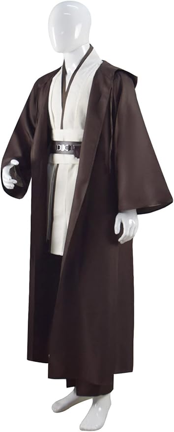 Adult Tunic Costume for Jedi Outfit Skywalker Halloween Cosplay Costume Hooded Robe Cloak Full Set Uniform