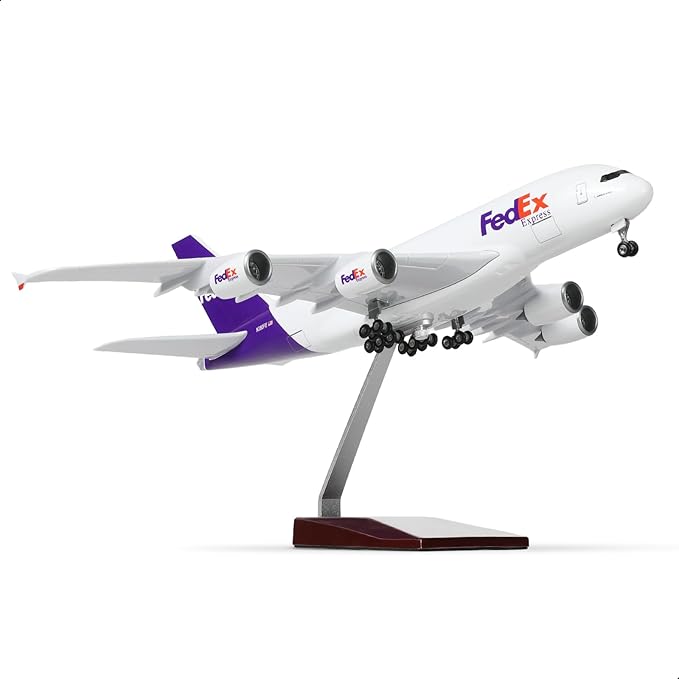 1/200 A380 Model PlaneDiecast Airbus A380 Model Airplane with Stand (14 in-L) Prebuilt Cargo Model kit for Adult Aviation Creative Gifts, Tabletop Collection Display