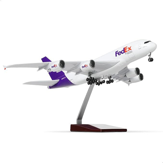 1/200 A380 Model PlaneDiecast Airbus A380 Model Airplane with Stand (14 in-L) Prebuilt Cargo Model kit for Adult Aviation Creative Gifts, Tabletop Collection Display