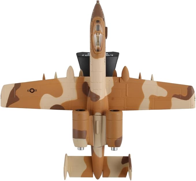 Daron A-10 Thunderbolt II Die-Cast Model – 1:140 Scale Close Air Support Aircraft, 30mm GAU-8 Avenger Cannon, 4.625” Length x 5” Wingspan, Adult Collectible Ages 14+